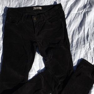 FREE PEOPLE solid black stretch cords. SEXY! grt $